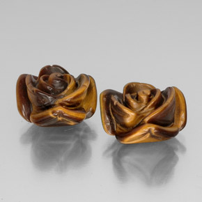  ct natürliche brauner Tiger's Eye-Edelsteine, Fantasieschliff, Lichtundurchlässig