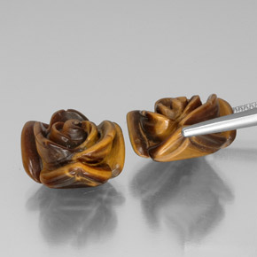  ct natürliche brauner Tiger's Eye-Edelsteine, Fantasieschliff, Lichtundurchlässig