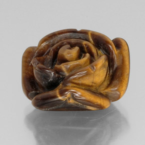 9,17 ctw natürlicher gold-braun Tigerauge, Ausgefallene Form, Lichtundurchlässig