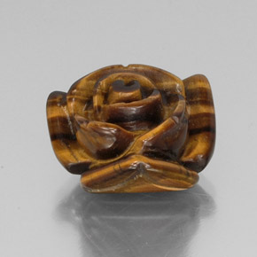 11,66 ctw natürlicher brauner Tiger's Eye, Fantasieschliff, Lichtundurchlässig