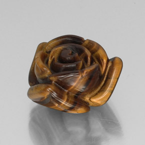 13,31 ctw natürlicher brauner Tiger's Eye, Fantasieschliff, Lichtundurchlässig