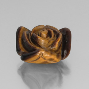 9,94 ctw natürlicher brauner Tiger's Eye, Fantasieschliff, Lichtundurchlässig