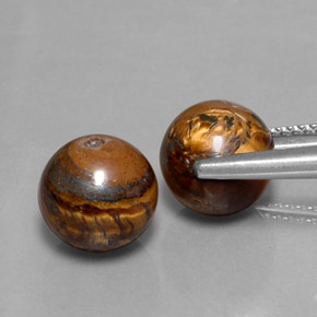  ct natürliche brauner Tiger's Eye-Edelsteine, Sphäre / Kugel, Lichtundurchlässig