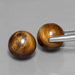  ct natürliche gold-braun Tigerauge-Edelsteine, Kugel / Ball, Lichtundurchlässig
