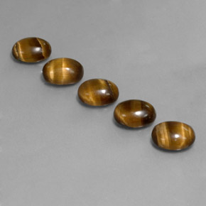 ct natürliche brauner Tiger's Eye-Edelsteine, Oval Schliff, Lichtundurchlässig