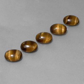  ct natürliche brauner Tiger's Eye-Edelsteine, Oval Schliff, Lichtundurchlässig