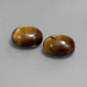  ct natürliche brauner Tiger's Eye-Edelsteine, Oval Schliff, Lichtundurchlässig