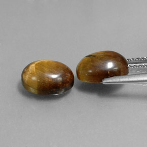  ct natürliche brauner Tiger's Eye-Edelsteine, Oval Schliff, Lichtundurchlässig