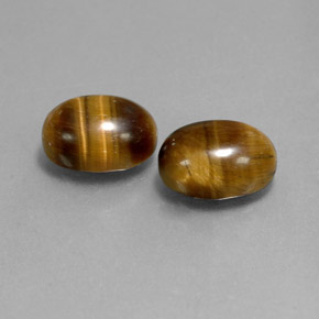  ct natürliche brauner Tiger's Eye-Edelsteine, Oval Schliff, Lichtundurchlässig
