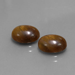  ct natürliche brauner Tigerauge-Edelsteine, Oval Schliff, Lichtundurchlässig
