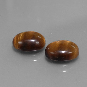  ct natürliche brauner Tiger's Eye-Edelsteine, Oval Schliff, Lichtundurchlässig