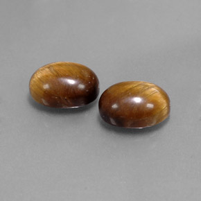 ct natürliche brauner Tiger's Eye-Edelsteine, Oval Schliff, Lichtundurchlässig