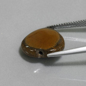 7,51 ctw natürlicher brauner Tiger's Eye, Herzform, Lichtundurchlässig