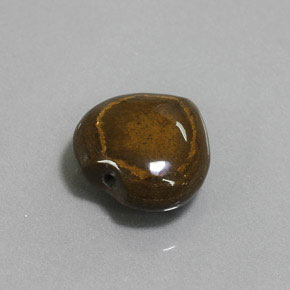 9,02 ctw natürlicher brauner Tiger's Eye, Herzform, Lichtundurchlässig