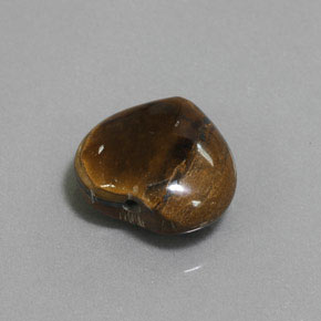 9,47 ctw natürlicher brauner Tiger's Eye, Herzform, Lichtundurchlässig