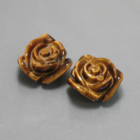  ct natürliche brauner Tiger's Eye-Edelsteine, Fantasieschliff, Lichtundurchlässig