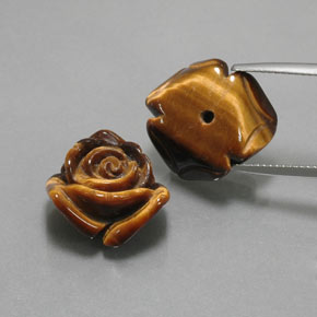  ct natürliche brauner Tiger's Eye-Edelsteine, Fantasieschliff, Lichtundurchlässig