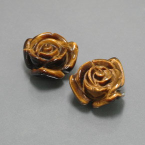 23,41 ct natürliche brauner Tiger's Eye-Edelsteine, Fantasieschliff, Lichtundurchlässig