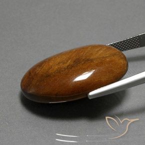 9,17 ctw natürlicher Tiefes Zimtbraun Tigerauge, Oval, Lichtundurchlässig