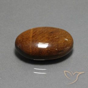 9,17 ctw natürlicher Warmes Braun Tigerauge, Oval, Lichtundurchlässig