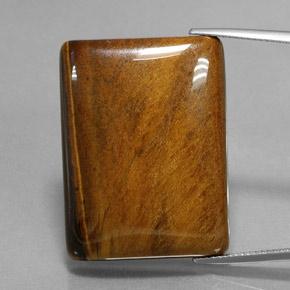 9,17 ctw natürlicher rötlich-braun Tigerauge, Baguette, Lichtundurchlässig