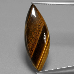 16,23 ctw natürlicher brauner Tiger's Eye, Marquise, Lichtundurchlässig