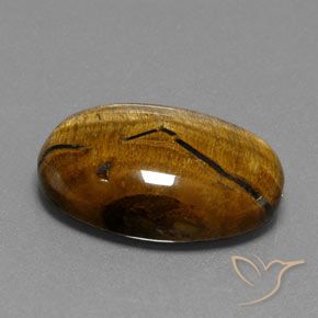 9,17 ctw natürlicher Warmes Braun Tigerauge, Oval, Lichtundurchlässig