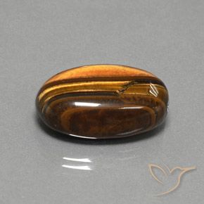 9,17 ctw natürlicher gold-braun Tigerauge, Oval, Lichtundurchlässig