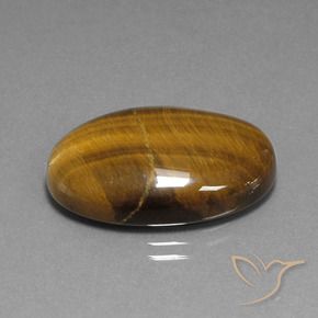 9,17 ctw natürlicher Warmes Braun Tigerauge, Oval, Lichtundurchlässig