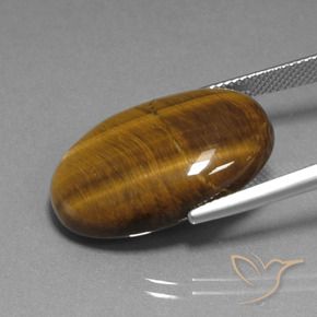 9,17 ctw natürlicher Warmes Braun Tigerauge, Oval, Lichtundurchlässig