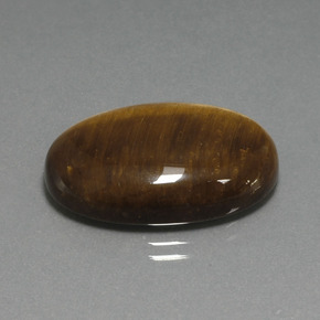 20,98 ctw natürlicher brauner Tiger's Eye, Oval Schliff, Lichtundurchlässig