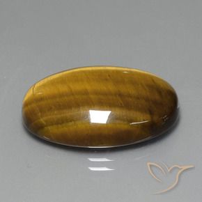 9,17 ctw natürlicher gold-braun Tigerauge, Oval, Lichtundurchlässig