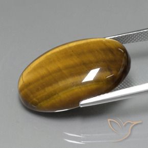 9,17 ctw natürlicher gold-braun Tigerauge, Oval, Lichtundurchlässig