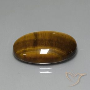 9,17 ctw natürlicher gold-braun Tigerauge, Oval, Lichtundurchlässig