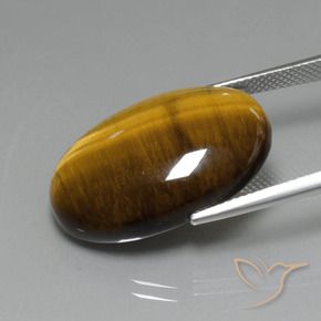 9,17 ctw natürlicher gold-braun Tigerauge, Oval, Lichtundurchlässig