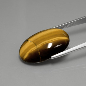 9,17 ctw natürlicher Warmes Braun Tigerauge, Oval Schliff, Lichtundurchlässig