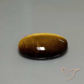 9,17 ctw natürlicher Mittel braun Tigerauge, Oval, Lichtundurchlässig