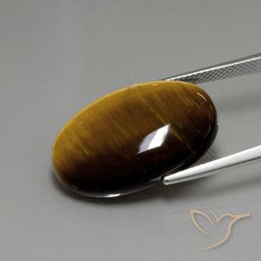9,17 ctw natürlicher Mittel braun Tigerauge, Oval, Lichtundurchlässig