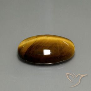 9,17 ctw natürlicher Mittel braun Tigerauge, Oval, Lichtundurchlässig