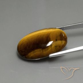 9,17 ctw natürlicher Mittel braun Tigerauge, Oval, Lichtundurchlässig