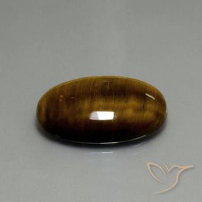 9,17 ctw natürlicher Mittel braun Tigerauge, Oval, Lichtundurchlässig