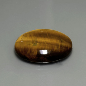 22,43 ctw natürlicher brauner Tiger's Eye, Oval Schliff, Lichtundurchlässig