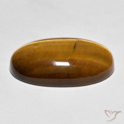 9,17 ctw natürlicher Mittel braun Tigerauge, Oval, Lichtundurchlässig