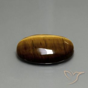 9,17 ctw natürlicher gold-braun Tigerauge, Oval, Lichtundurchlässig