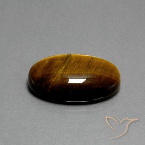 9,17 ctw natürlicher Mittel braun Tigerauge, Oval, Lichtundurchlässig