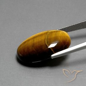 9,17 ctw natürlicher Mittel braun Tigerauge, Oval, Lichtundurchlässig