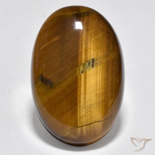 20.73ct Natürlicher Warmes Braun Tigerauge, Oval, Lichtundurchlässig