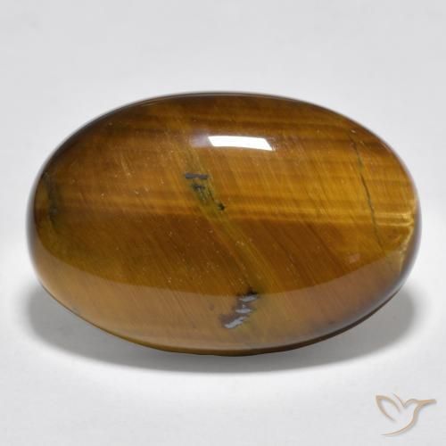 9,17 ctw natürlicher Warmes Braun Tigerauge, Oval, Lichtundurchlässig