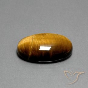9,17 ctw natürlicher Warmes Braun Tigerauge, Oval, Lichtundurchlässig