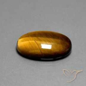 9,17 ctw natürlicher Warmes Braun Tigerauge, Oval, Lichtundurchlässig